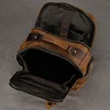 Hot Multifunction Fashion Men Backpack Vintage Leather Backpack Leather School Bag Neutral Large Travel Backpack Daypack Men 4