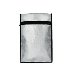 Fireproof Waterproof Anti - Hacking Signal Blocking Faraday Pouch - 12x25cm (Grey)