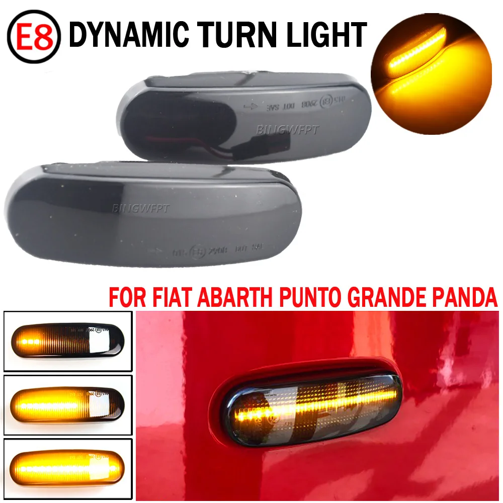 2 Pezzi Di Alta Qualità Per Fiat Panda 169 Grande Punto Inkl. Evo Doblo Fiorino Linea Idea Dynamic Led Side Marker Light Repeater Lamp