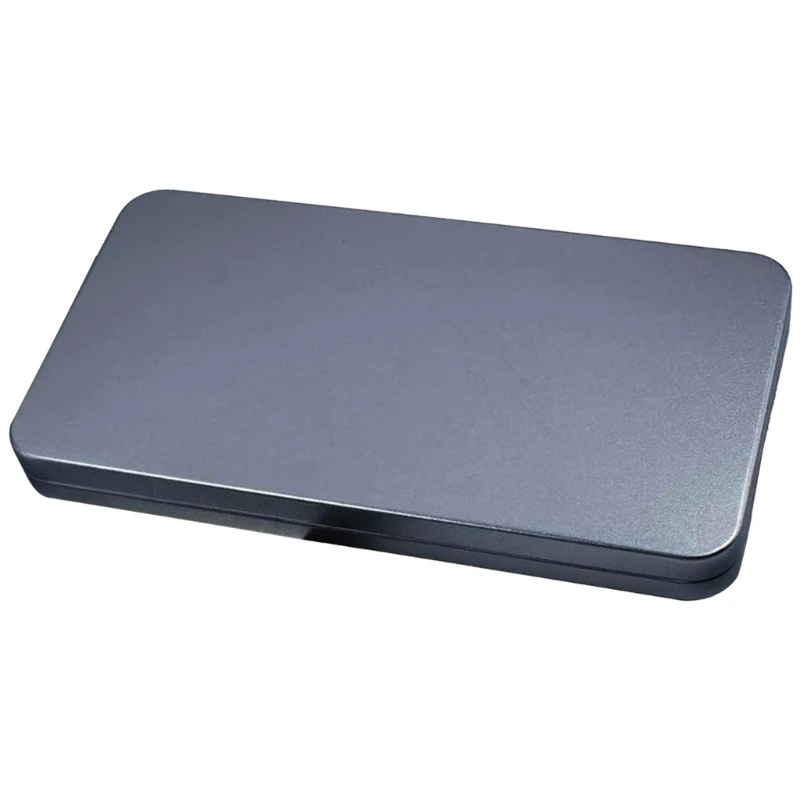 

Metal Cash Box Clear Paper Money Storage Tray Convenient Banknotes Organization Tool Secure Currency Case T84E