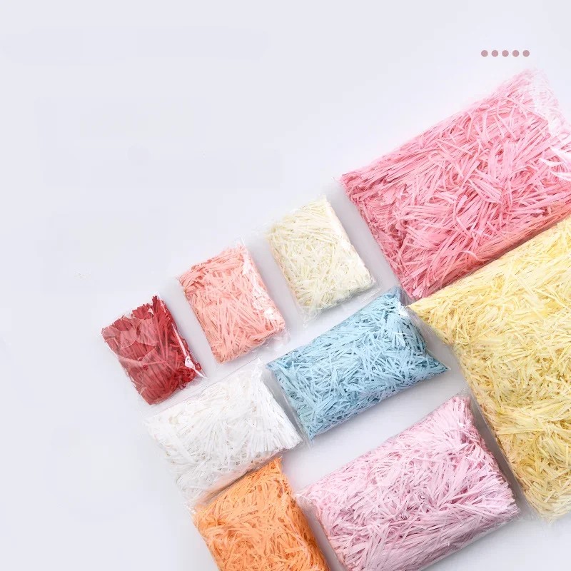 Multicolored Shredded Crinkle Paper Strands Shredded Crinkle Confetti DIY Gift Box Filling Party Wedding Decor Gift Bag Candy