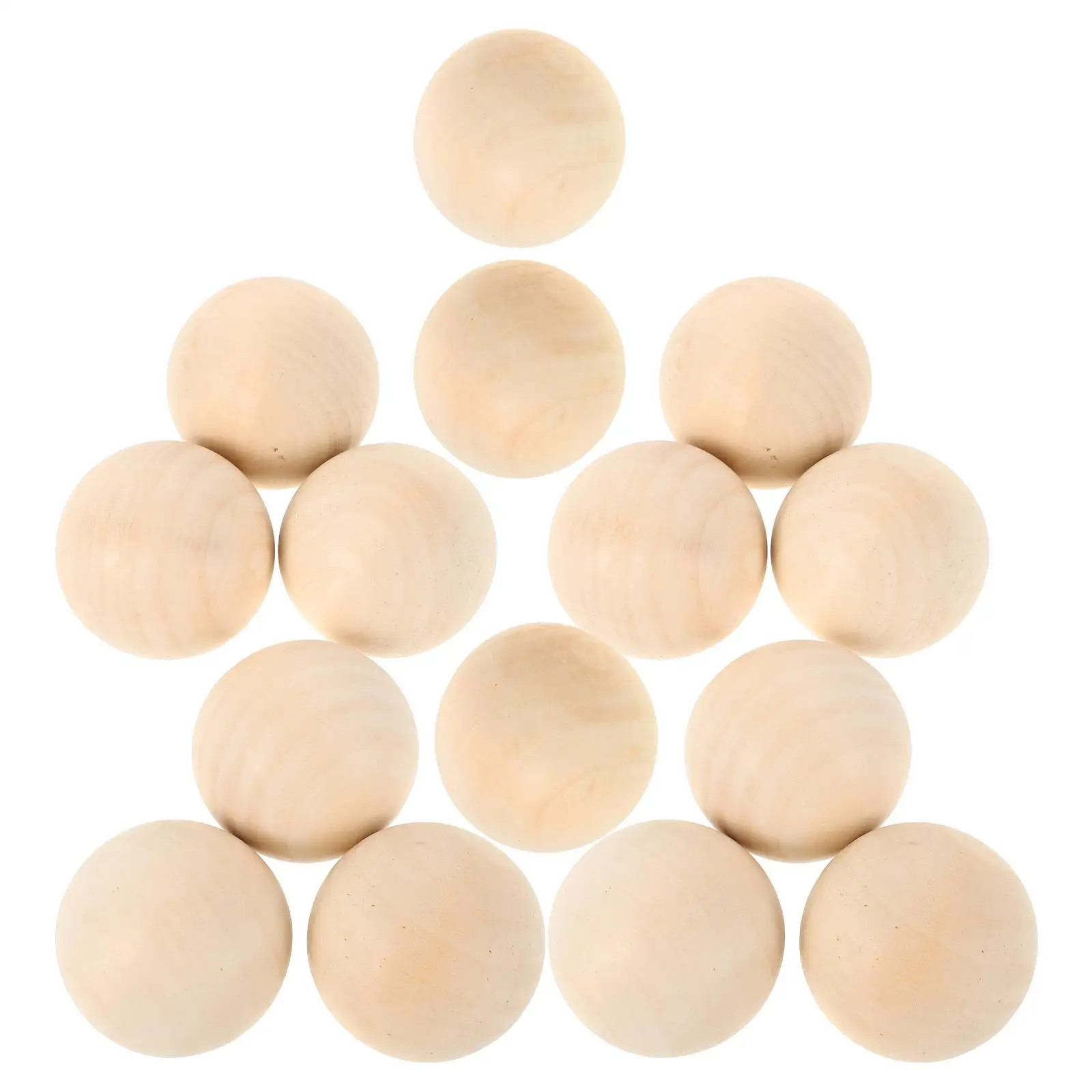 15Pcs Durable Hardwood Hockey Balls Wooden Training Equipment Sports Fitness Accessories Play Gear Nonbounce Plain Wood