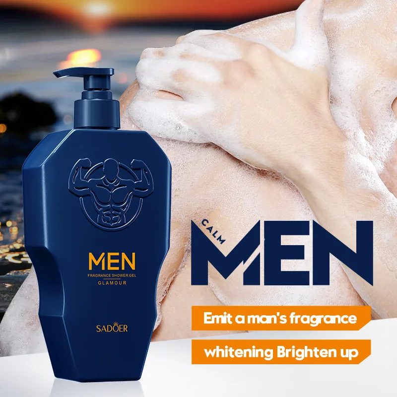 500ML Men's Shower Gel Dense Foam Clean Body Deeply Cleanse Skin Dirt And Oil Leaving Skin Cool Not Tight