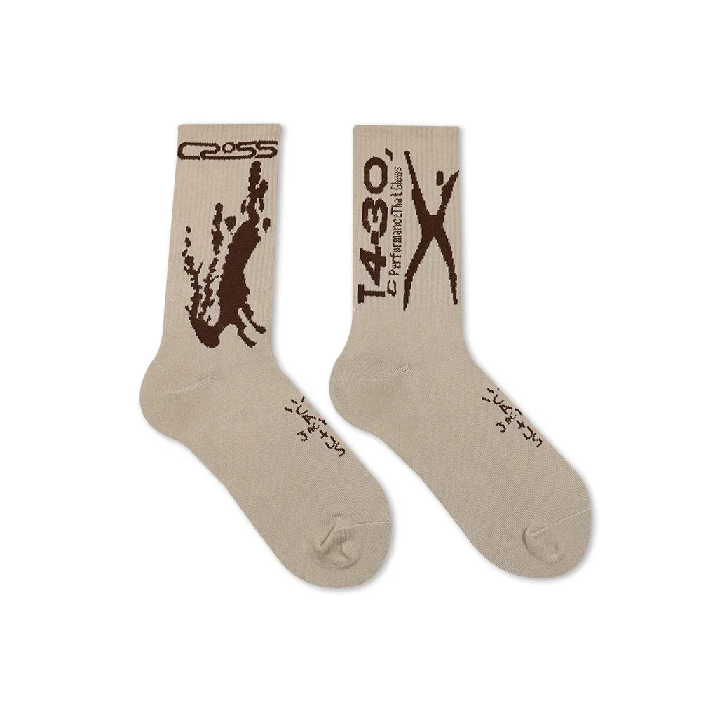 Neue Damensocke Crew Cactus Jack Socken Reine Baumwolle Sport Hip Hop Skateboard Mode Weiß/Schwarze Socken Personalisiertes Geschenk – Detail 3