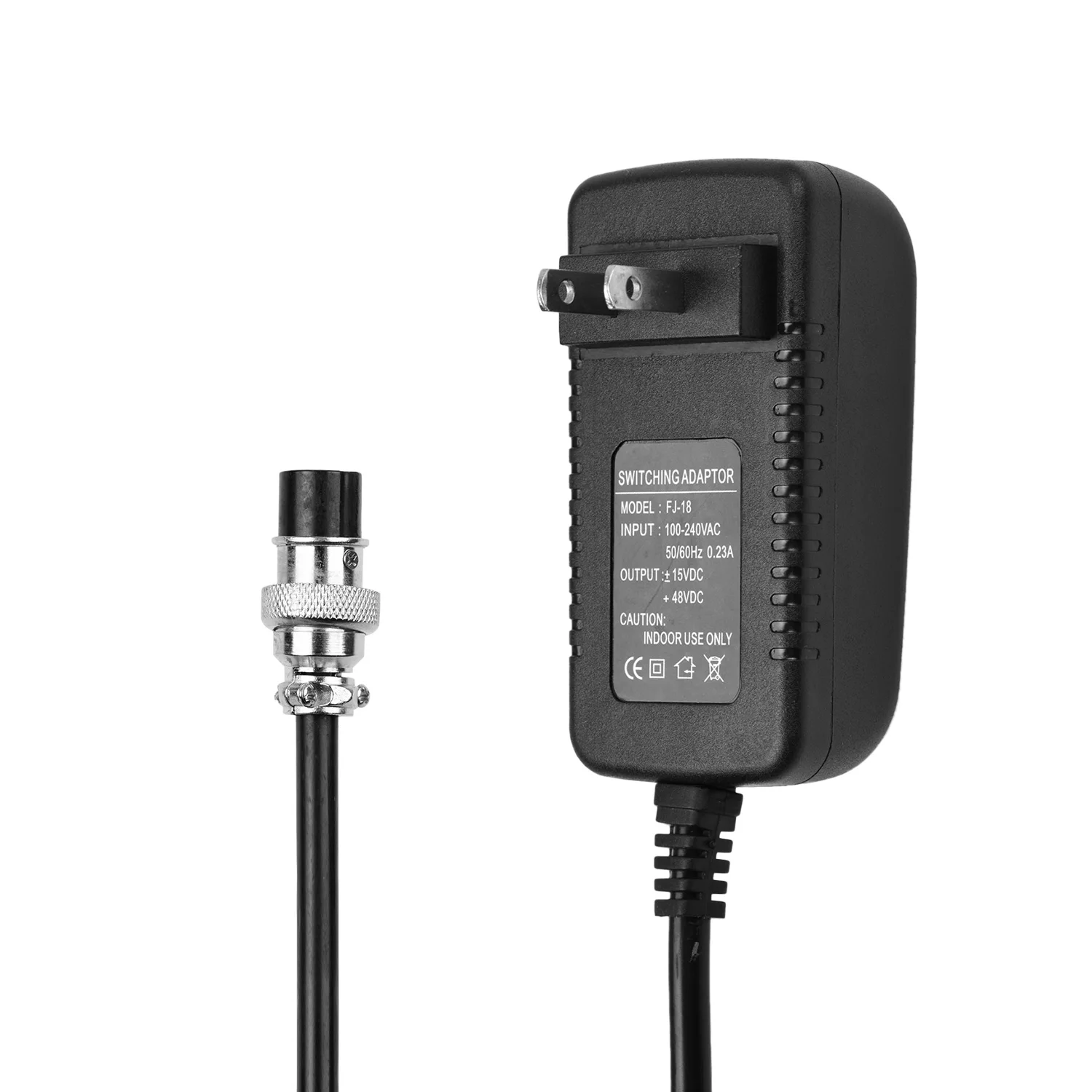 Power Supply for Mixing Console Mixer AC Adapter 15V 230mA Universal 4-Pin Round Connector for 16 Channels Mixing Accessories