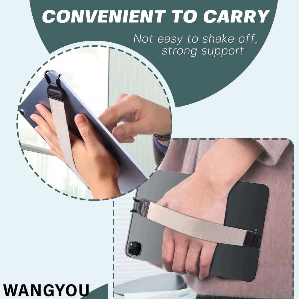 Tablet Stand Holder Hand Strap Leather Handle Grip Security Hand-Strap For IPad 9.7 10.5 Inch Generic IPad/Xiaomi/Samsung tablet stand tablet holder tablet hand strap