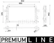 Radiatore Acqua Motore Per Cr2224000P. T. Astra H 0414 Z16Xer