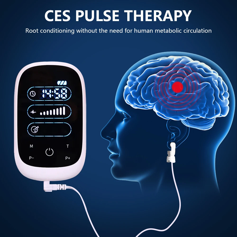 

Sleep Aid Device Touch Screen CES Stimulation Insomnia Treatment Anxiety Depression Fast Sleep Instrument Sleeper Therapy