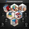 Speed Cube 3x3x3 Smooth Puzzle Toys Professional 3D Brain Teaser Cube Educational Brain Teaser Game Magic Cube for Kids Adults 5