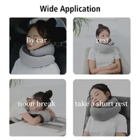 Memory Foam Snail Pillow Soft Noon Break Sleep Pillows Portable U-shaped Pillow Travel Neck Pillow Travel Neck Support 2