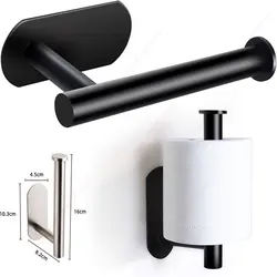 Self Adhesive toilet paper roll holder stand Wall Mount  stainless steel Tissue Towel Roll Dispenser Bath Kitchen Accessories WC
