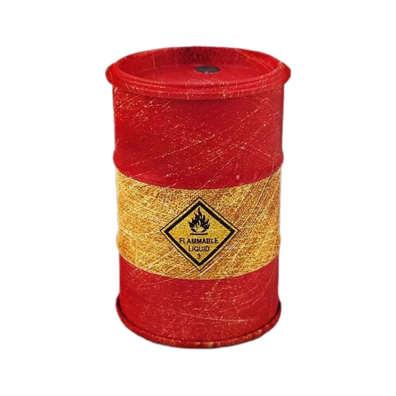 8.3*5.5CM 시뮬레이션 소형 화학 오일 드럼 모델 크리 에이 티브 스토리지 박스 데스크탑 장식 군사 전쟁 게임 장면 디오라마