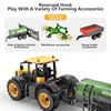 Double E 1:16 RC Farm Tractors Trailer Radio Controlled Cars Farming Simulator Car Truck Miniature Farmer Animal Model Toys Boys 3