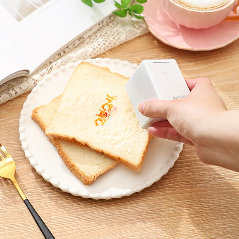 

Mark Jet Food Printer Coffee Printer Portable Color Printer Handheld Edible Food Printer on Coffee Bread Cake Beer Biscuit #R30