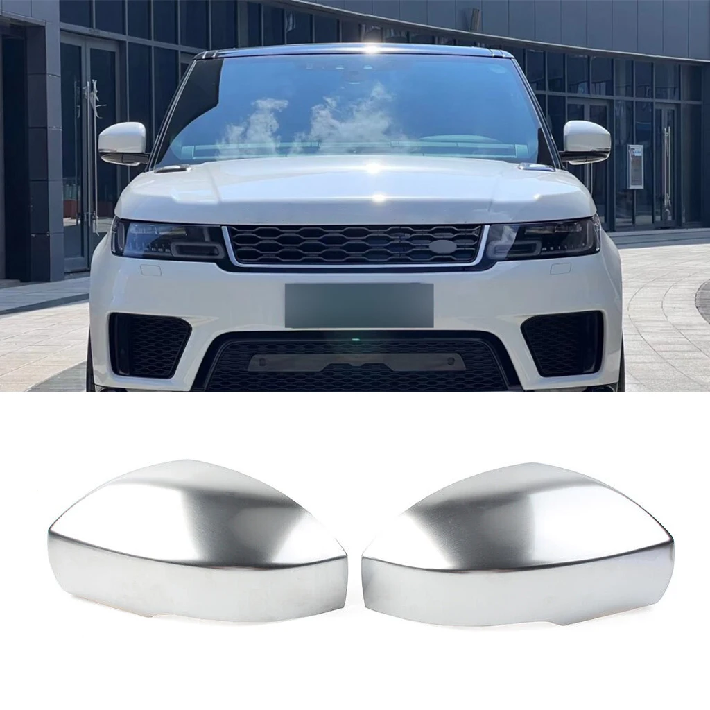 1 Pair Chrome Car Sdie Mirror Cover Cap For Land Rover Discovery LR4 LR5 Range Rover L405 Sport Vogue Car Accessories 1