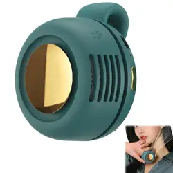 Compact Silent Mini Bladeless Electric Fan with Adjustable 3 - Speed Clip (Green)