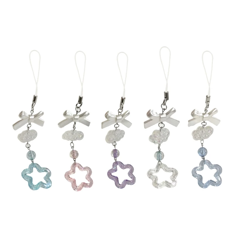 Y2K Phone Strap Lanyard - Star Guitar Pendant Keychain For Backpacks & Keys