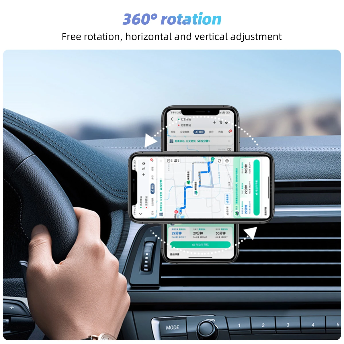 360 Degree Magnetic Car Phone Holder Ring for Car Magsafe Mount Folding Bracket Car for iPhone 14 13 Huawei Xiaomi Magsafe Case