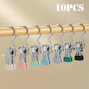 10 pezzi organizer per leggings per armadio grucce per pantaloni clip appese rivestito in gomma contiene leggings appendiabiti organizzatori e contenitori per armadio 1