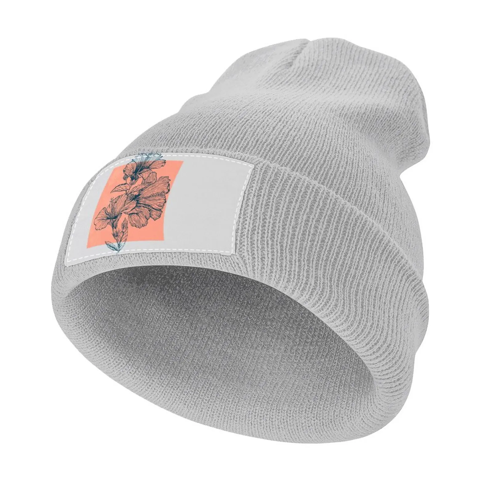 

Hibiscus Colors Knitted Hat Anime Hat Beach birthday Male Cap Women's