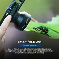 NEEWER 105mm Macro Lens with 17mm Thread Phone Lens Clip & 67mm Filter Adapter Ring, Suitable for Mobile Macro Photography - Image 2