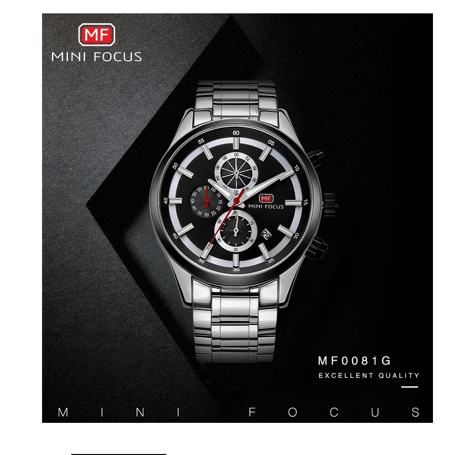 MINI FOCUS Quartz Watch for Men Waterproof_voghion.com