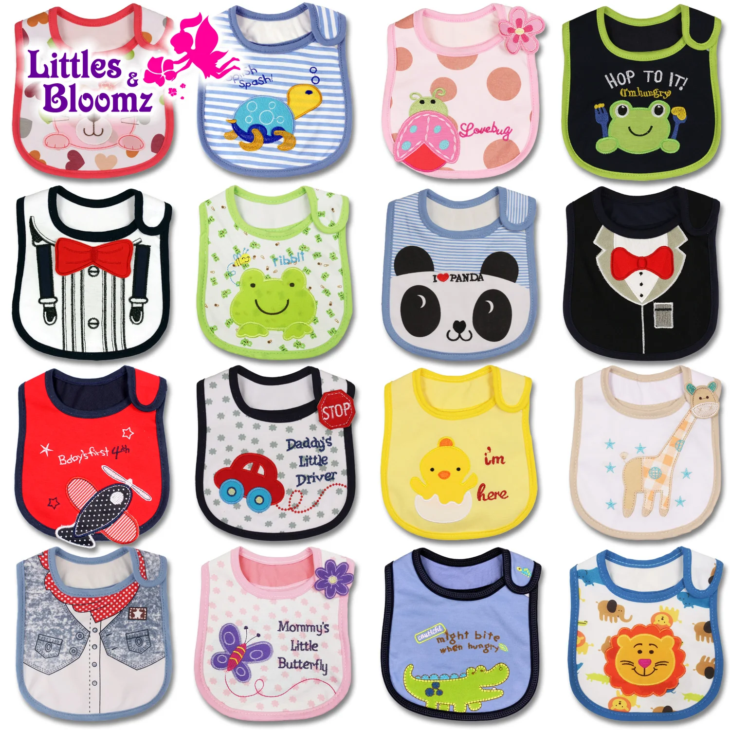 Baby Boy Girl Feeding Bibs Waterproof Apron Cartoon Towel Kids Toddler Dinner Baberos Bandanas Burp Cloths