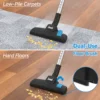 Vacuum Cleaner Corded INSE I5 18Kpa Powerful Suction 600W Motor Stick Handheld Vaccum Cleaner for Home Pet Hair Hard Floor 4