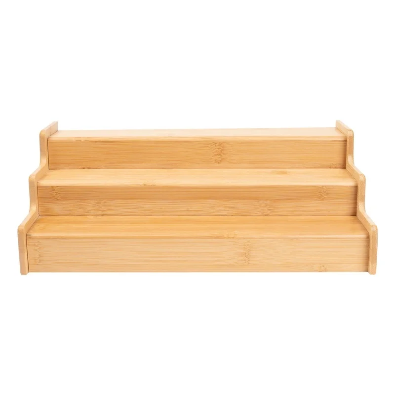 Expandable Bamboo Spice Rack Organizer for Kitchen
