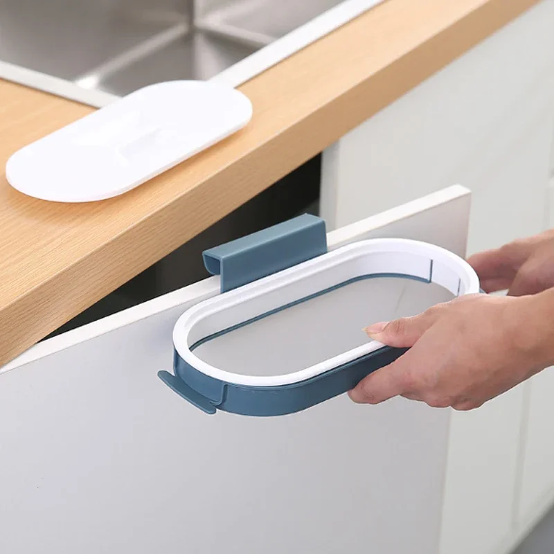 Garbage Bag Holder Trash Can Waste Bin Garbage Rack Tool Storage Kitchen Organizer Trash Rack Holder