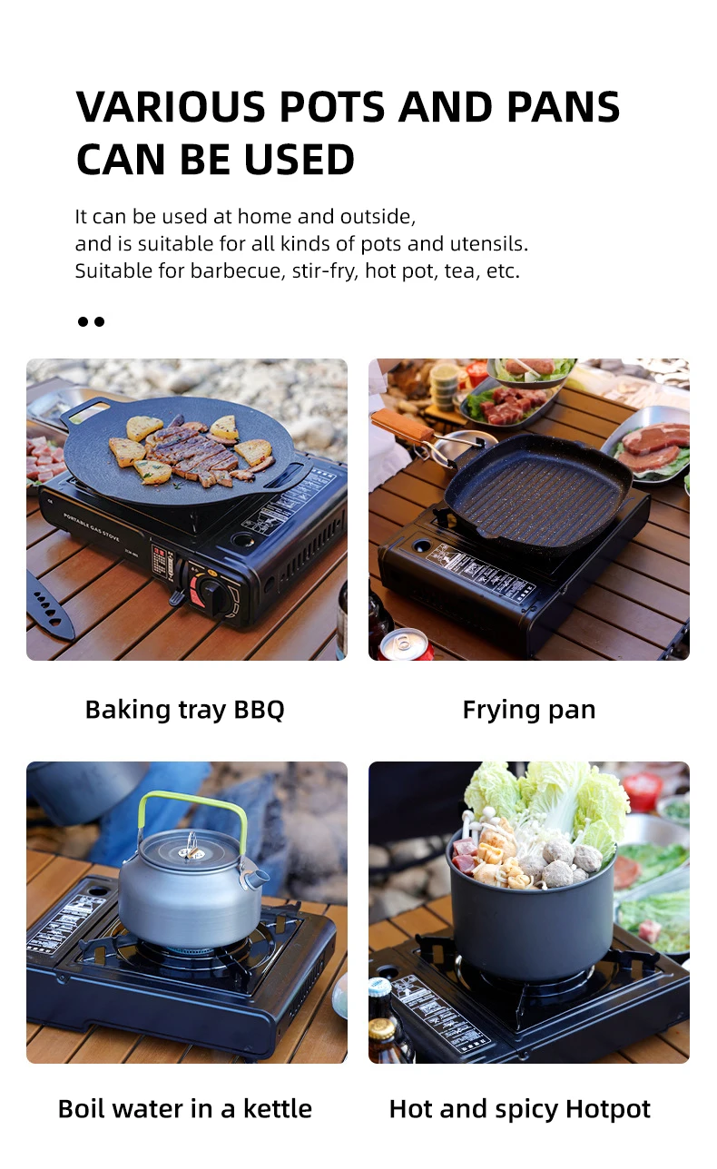 MachFish Camping Gas Stove Outdoor Portable Gas Stove Safety Explosion