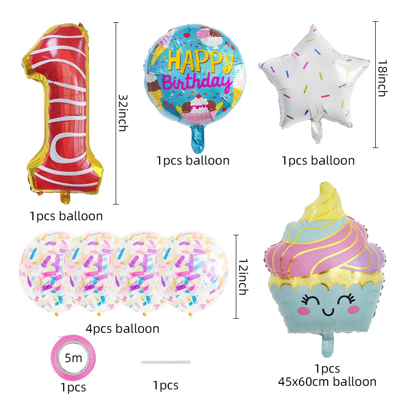 268 You Your Illusion 2 Donut 大まん祭　21年製 Donut Balloon Party Decorations Large Doughnut Number 2