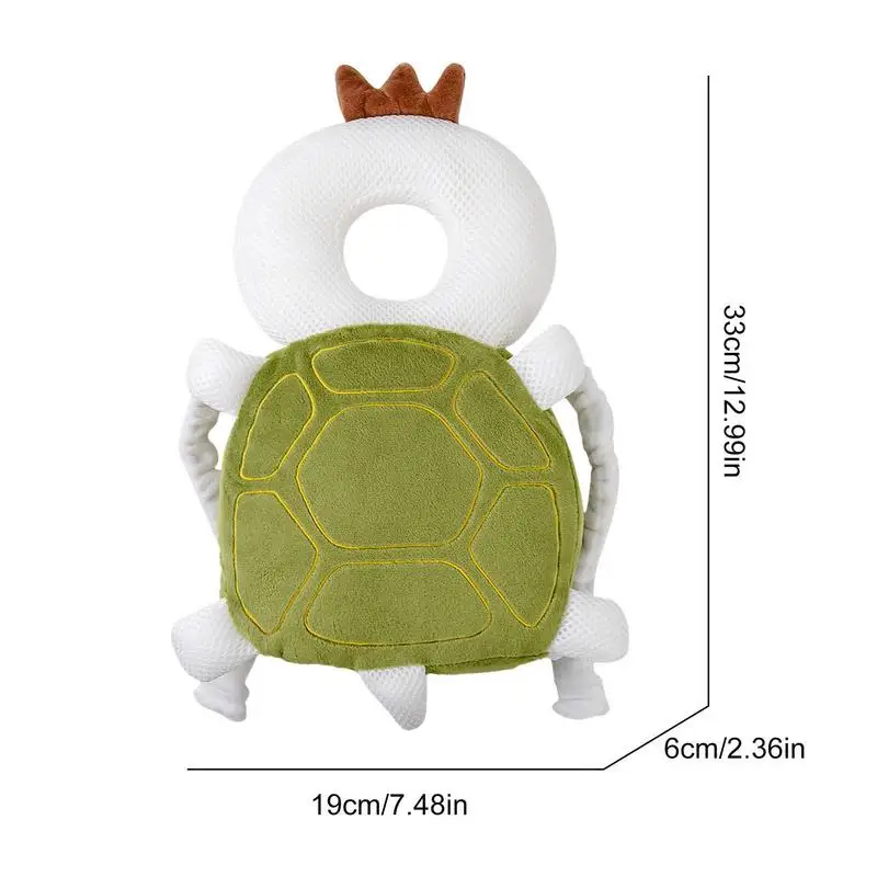 Baby Backpack Pillow Baby Cushion Backpack Anti-Fall Pillow Anti-collision Turtle Shaped Breathable Adjustable Head Protector