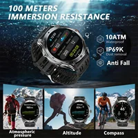 T-rex 3 ULtra militaire qualité 1000mAh batterie montre intelligente 10ATM étanche GPS appel AMOLED HD hommes 100 + Sport 2025 nouvelle montre intelligente 4