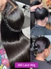 360 Full Lace Human Hair Wig Bone Straight Lace Front Wig 13x4 HD Transparent Lace Frontal Wig For Women Preplucked 250% Density 2