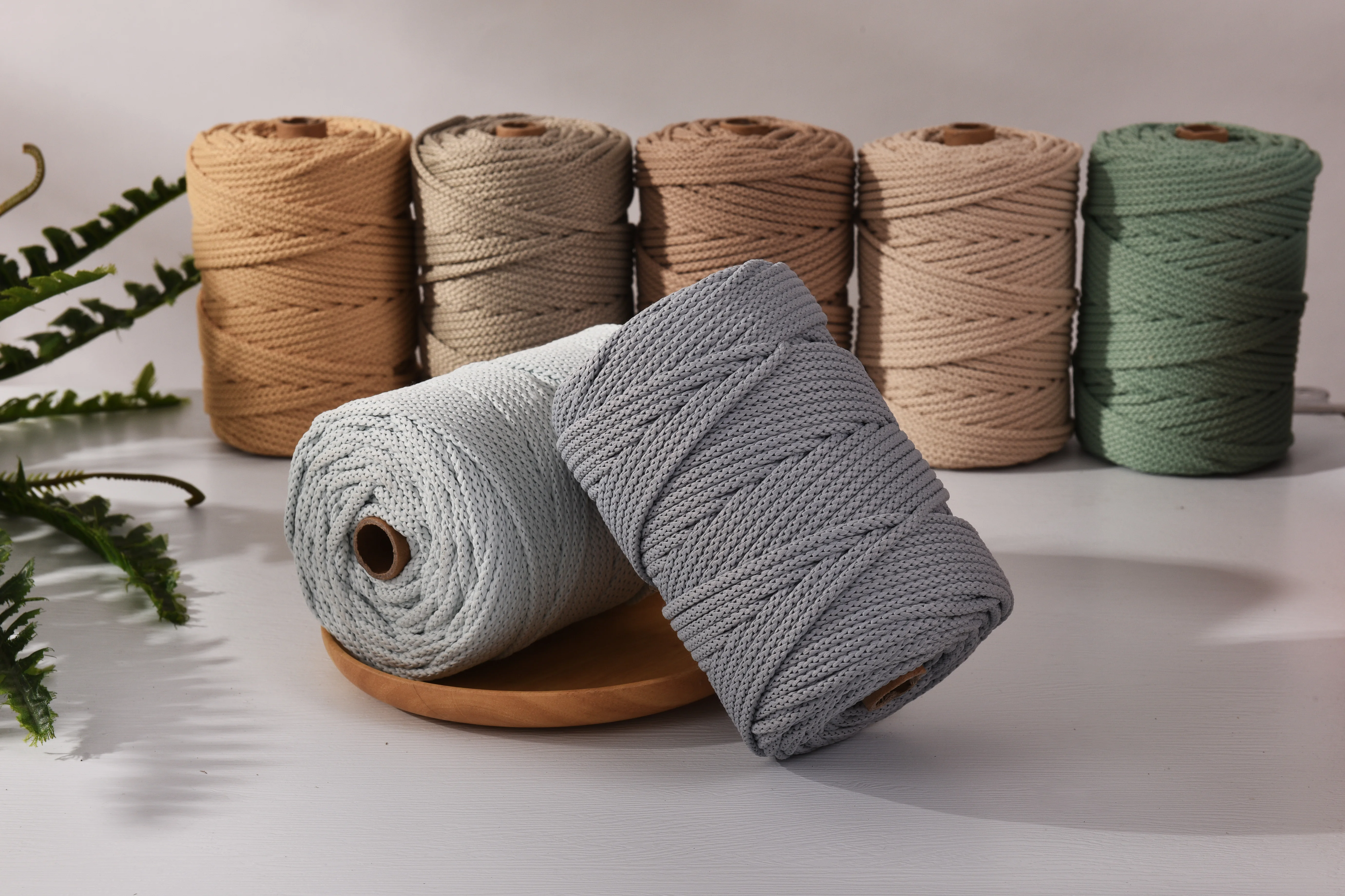 5.5MM Polyester Knitting Cord 100yards Macrame braid cord 600g 5