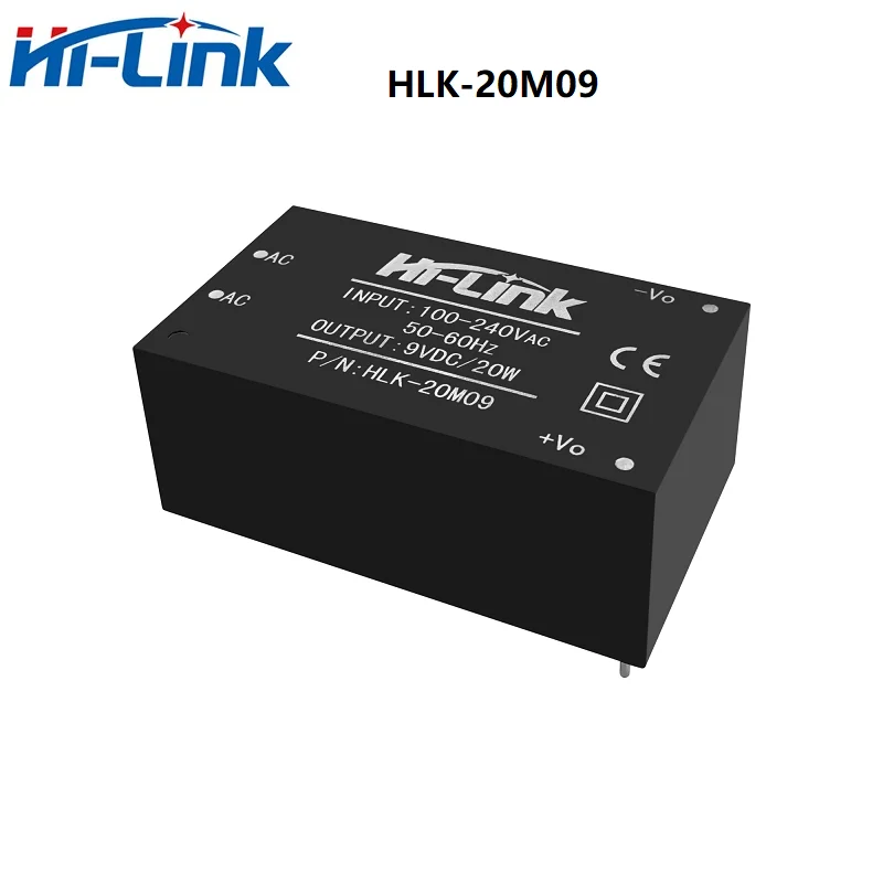 1pcs HLK-20M05 20M09 20M12 20M15 20M24 Hi-Link Original 20W  220V to 5V 9V 12V 15V 24V  ACDC Mini Isolation Switch Power Module 2