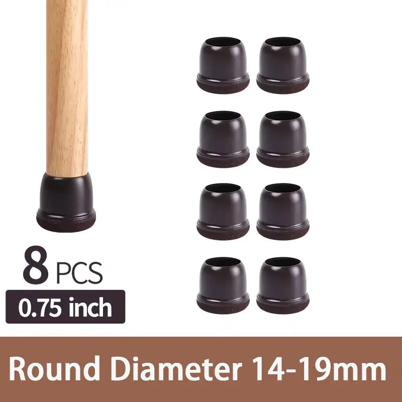 8PCS Upgraded Chair Leg Covers Silicone Anti-Slip Felt Furniture Feet Protectors from Scratches for Hardwood Floor Reduce Noise - Image 10
