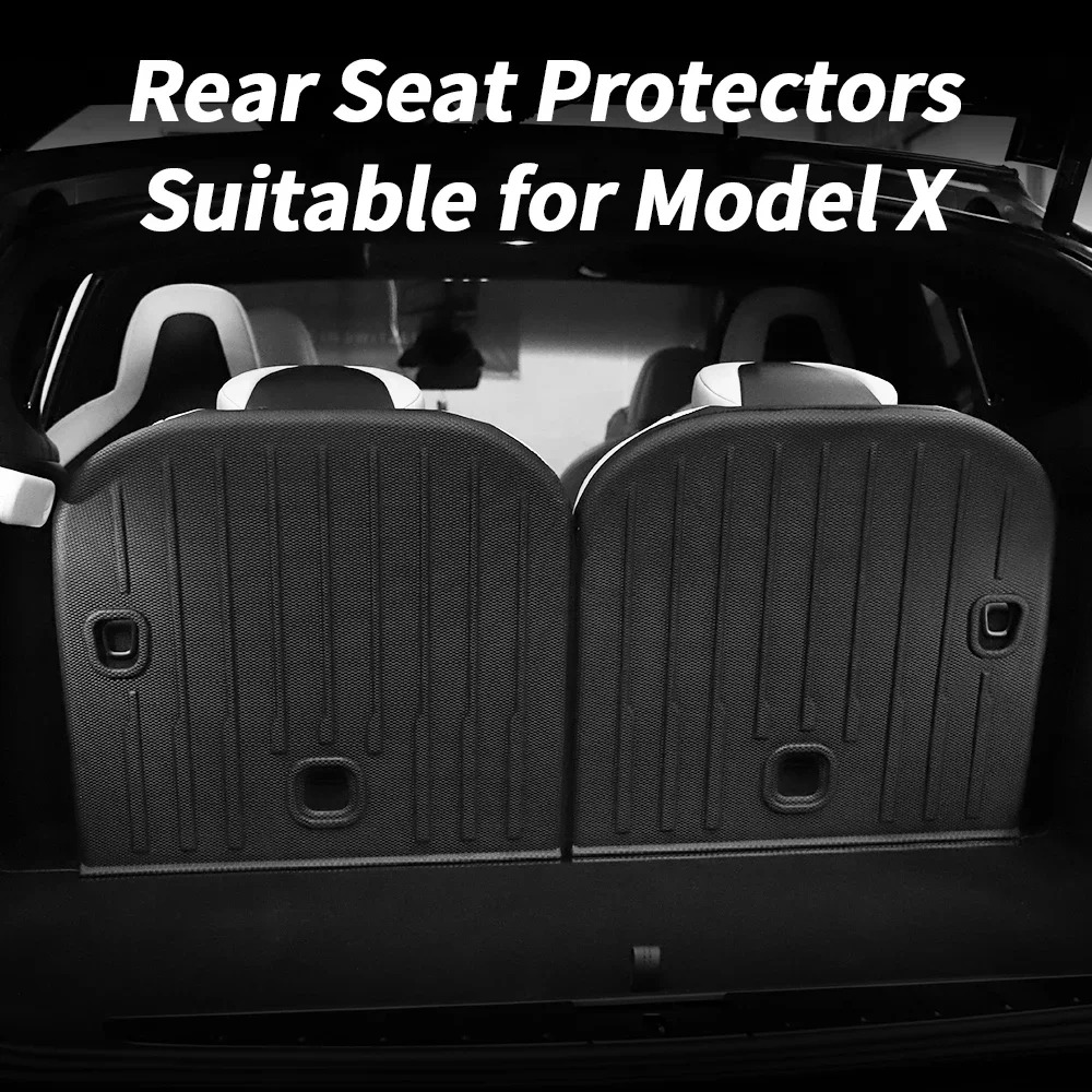 

Car Rear Seat Back Protector Pad for Tesla X Car Interior Accessories 2-Piece Set