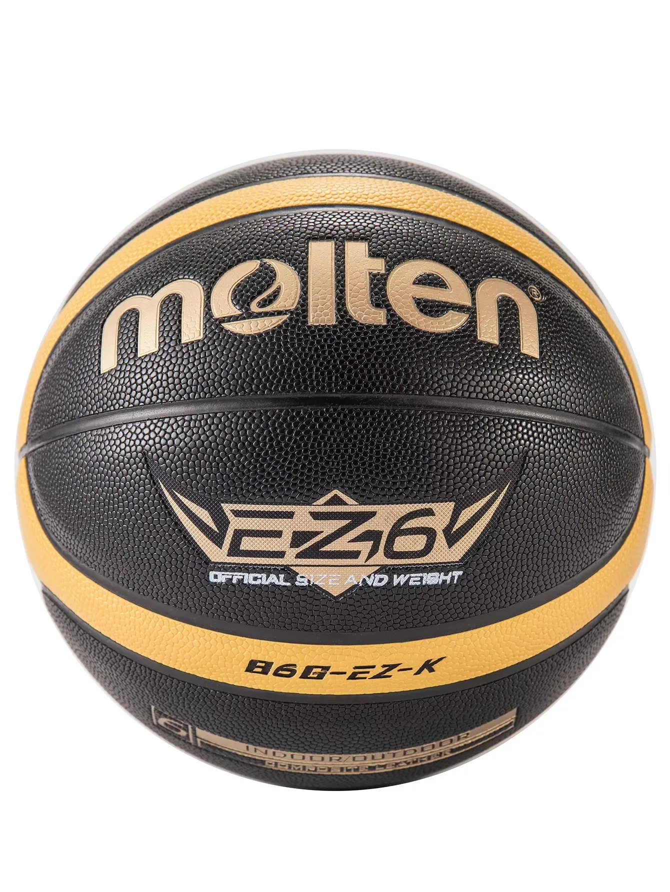 Molten Size 5 6 7 Basketball EZ-K Black Gold PU Outdoor Indoor Balls Women Youth Man Match Training Basketalls basketball balls