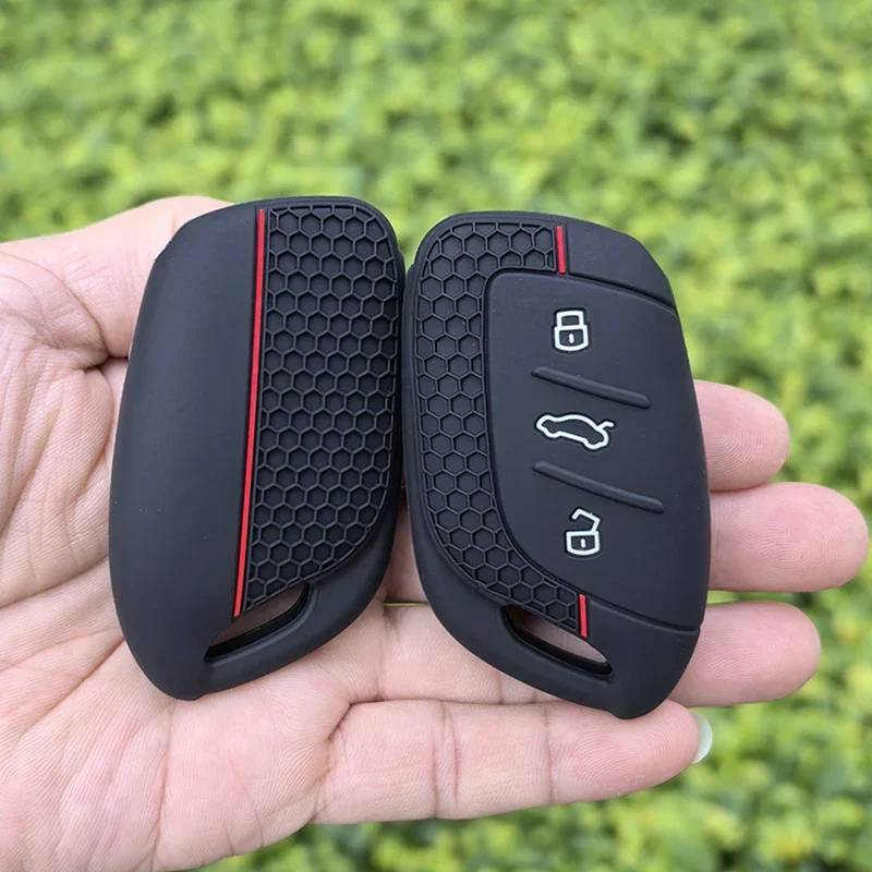 Key Case Cover 3 Buttons Silicone Car Key Cover Case Fob For MG 4 Mg4 Ev MG HS GT ZS EV ZX MG5 MG6 For Roewe RX3 RX5 RX8 ERX5 I6 I5