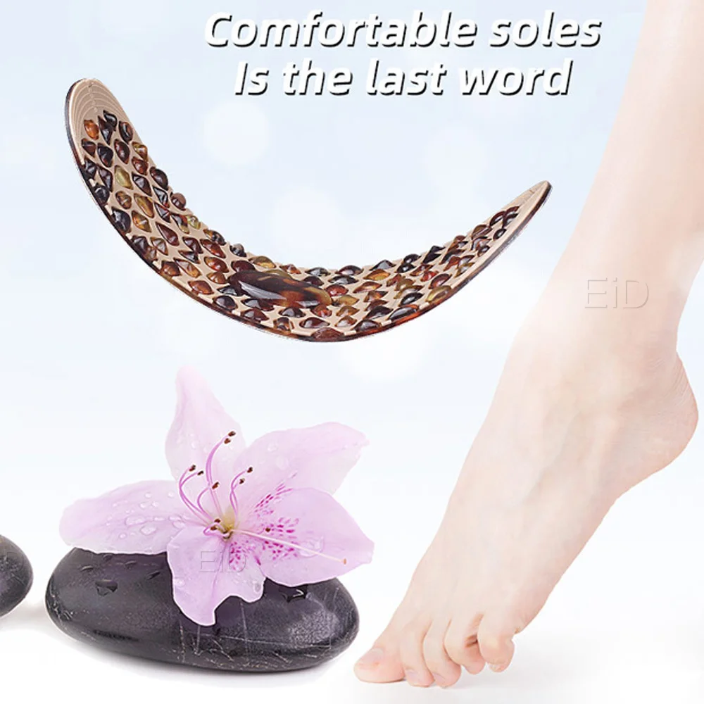 EiD Hochwertige Cobble Massage Magnetische Einlegesohlen Fuß Akupressur Schuhpolster Therapie Schlankheits-Einlegesohlen für Gewichtsverlust Mann Frauen – Detail 25