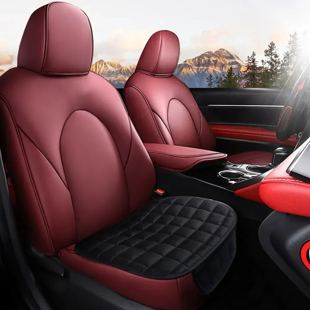 1Pcs Car Seat Cover Winter Warm Universal Cushion Anti-slip Front Chair Breathable Pad for Vehicle Auto Truck Seat Protector 1