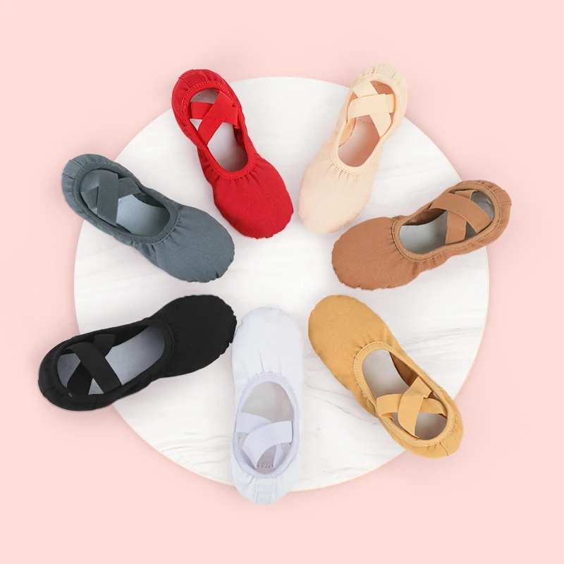 Women Ballet Shoes Girls Professional Ballet Slippers Split Sole Dance Shoes Women Dance Training dance shoes