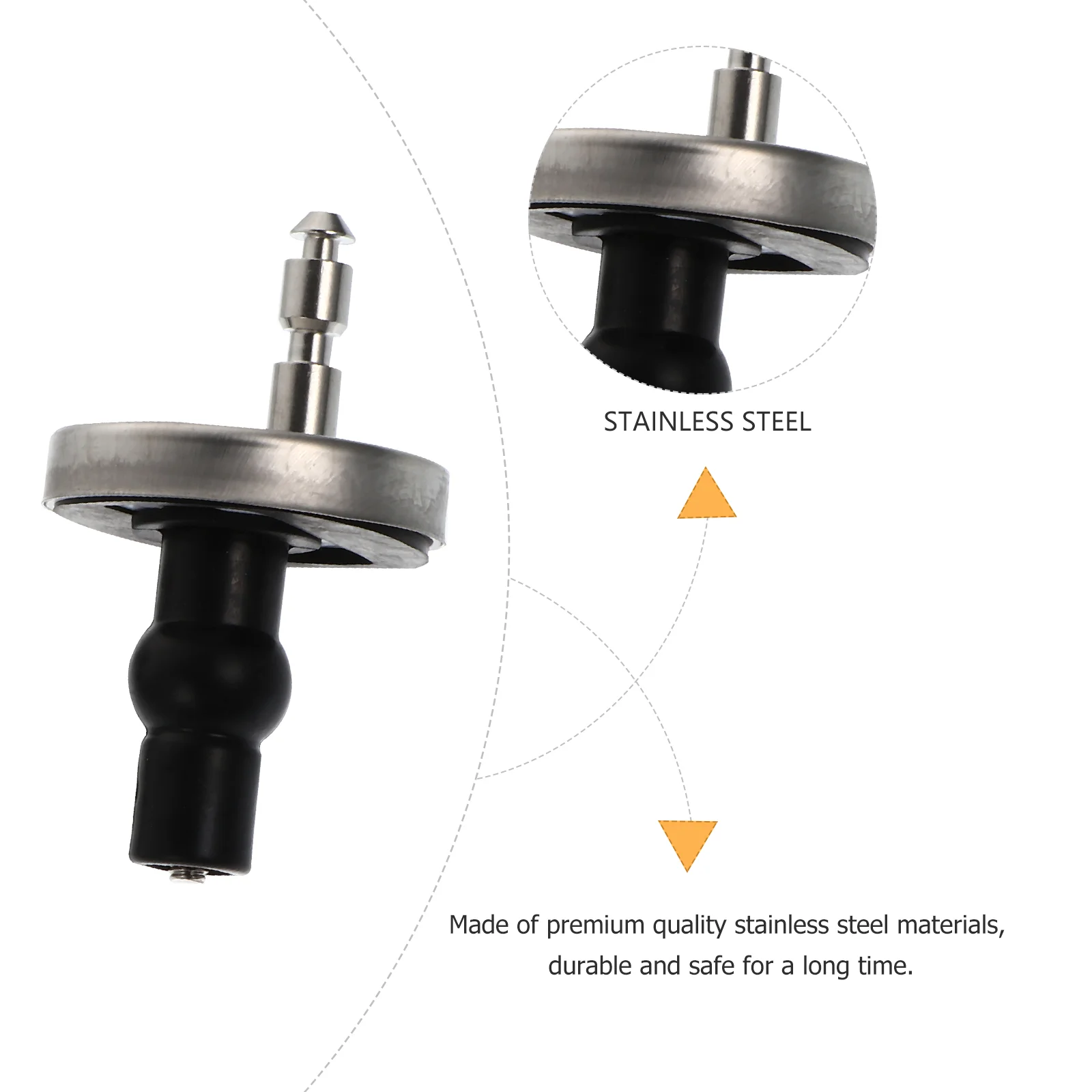 

2pcs Toilet Hinge Toilet Hinge Fixings Toilet Fixing Part Fixing Universal Fixing Expansion Screw Cover Buckle Black, Silver