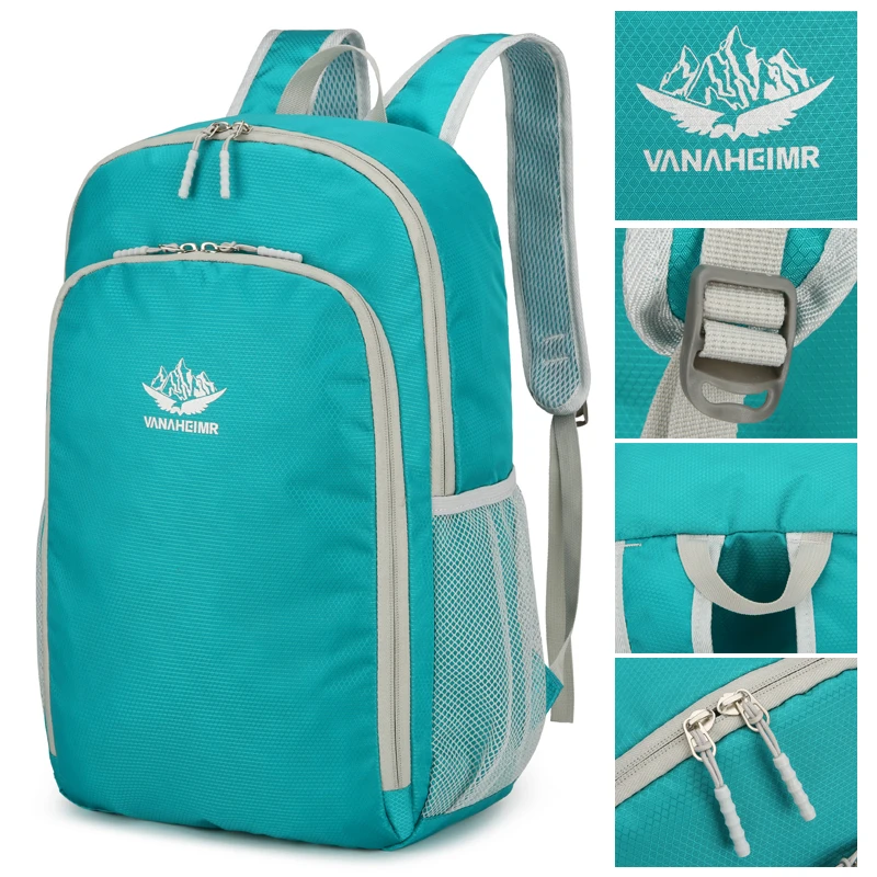 

Легкий портативный складной рюкзак 21 л для занятий спортом на открытом воздухе, велоспорта, горных походов, сумка на плечо, большая емкость, водонепроницаемая