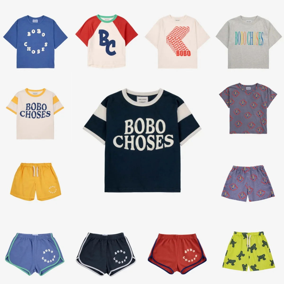 

2024 BC Kids Set Top and Bottom Set Baby Boy Sets T-shirt Girls Shorts Boys Tee Child Set Tops Girl Clothes 2 to 8 Years