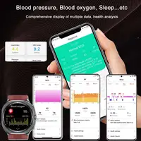 Nouvelle Montre Connectée 2026 avec Pompe à Air et Airbag, Mesure Précise de la Tension Artérielle, Suivi de la Santé, ECG, Acide Urique, Lipides Sanguins, Montre Électronique Homme Sport Étanche, Livraison Locale 6