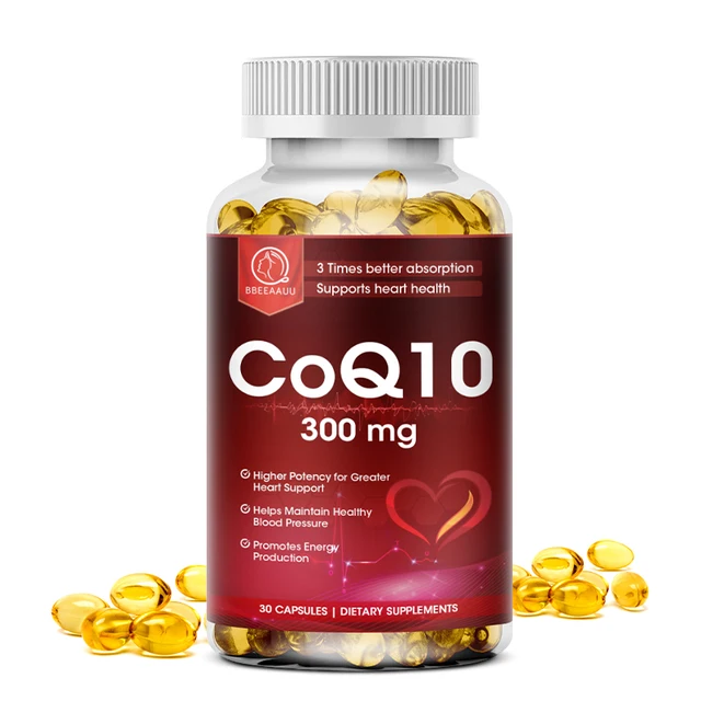 BBEEAAUU 300mg Organic Ultra High Absorption COQ10 Coenzyme Q10 Blood
