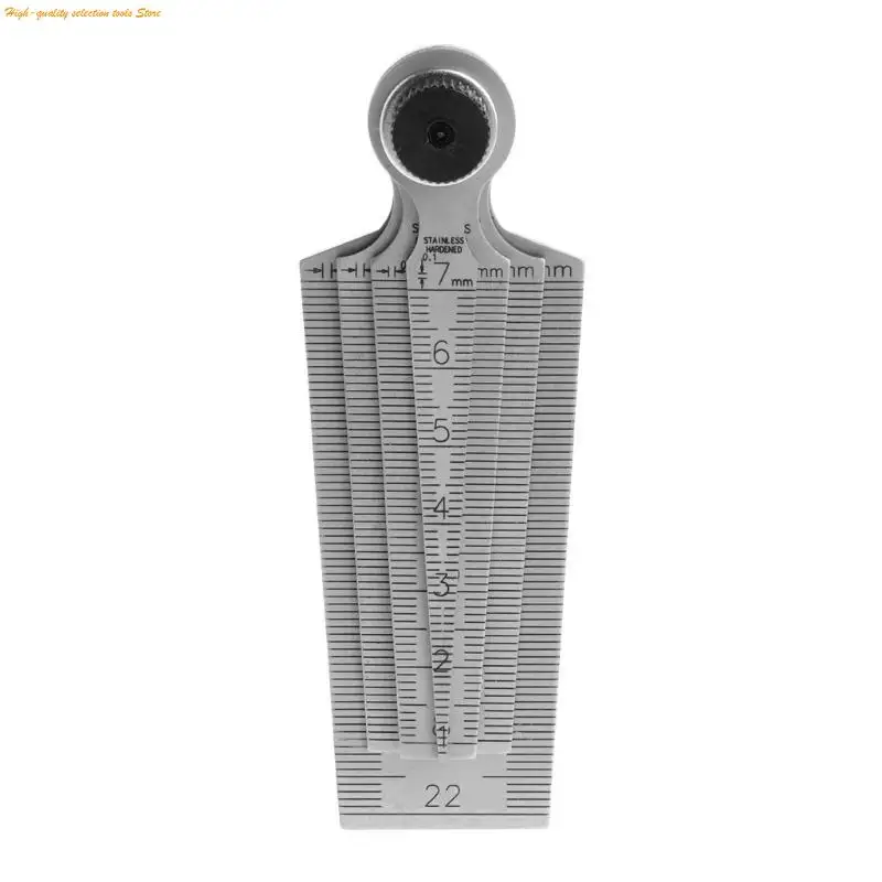 203F 0-29mm 스테인레스 스틸 용접 테이퍼 게이지 눈금자 목재 작업 도구 고정밀
